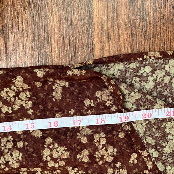 ASOS Motel brown floral midi skirt - Picture 6 of 7